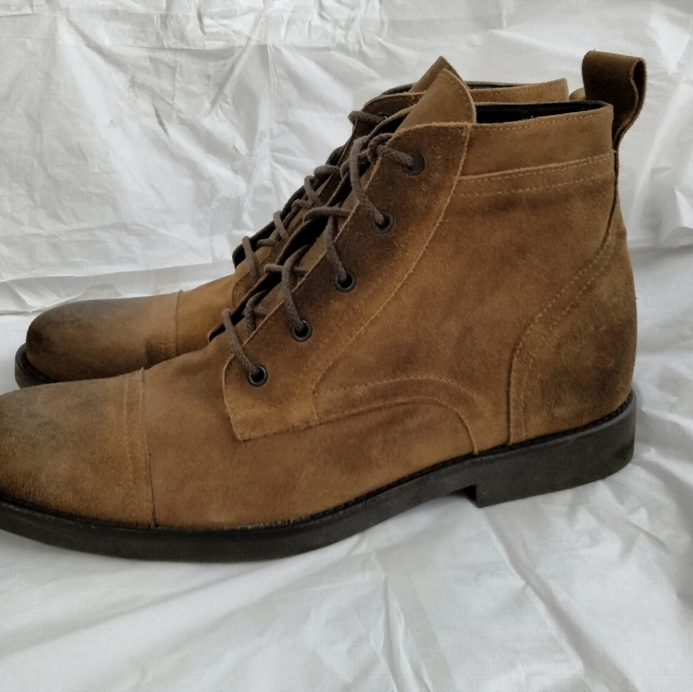 Too boot New York suede combat boots 11.5 worn 1X